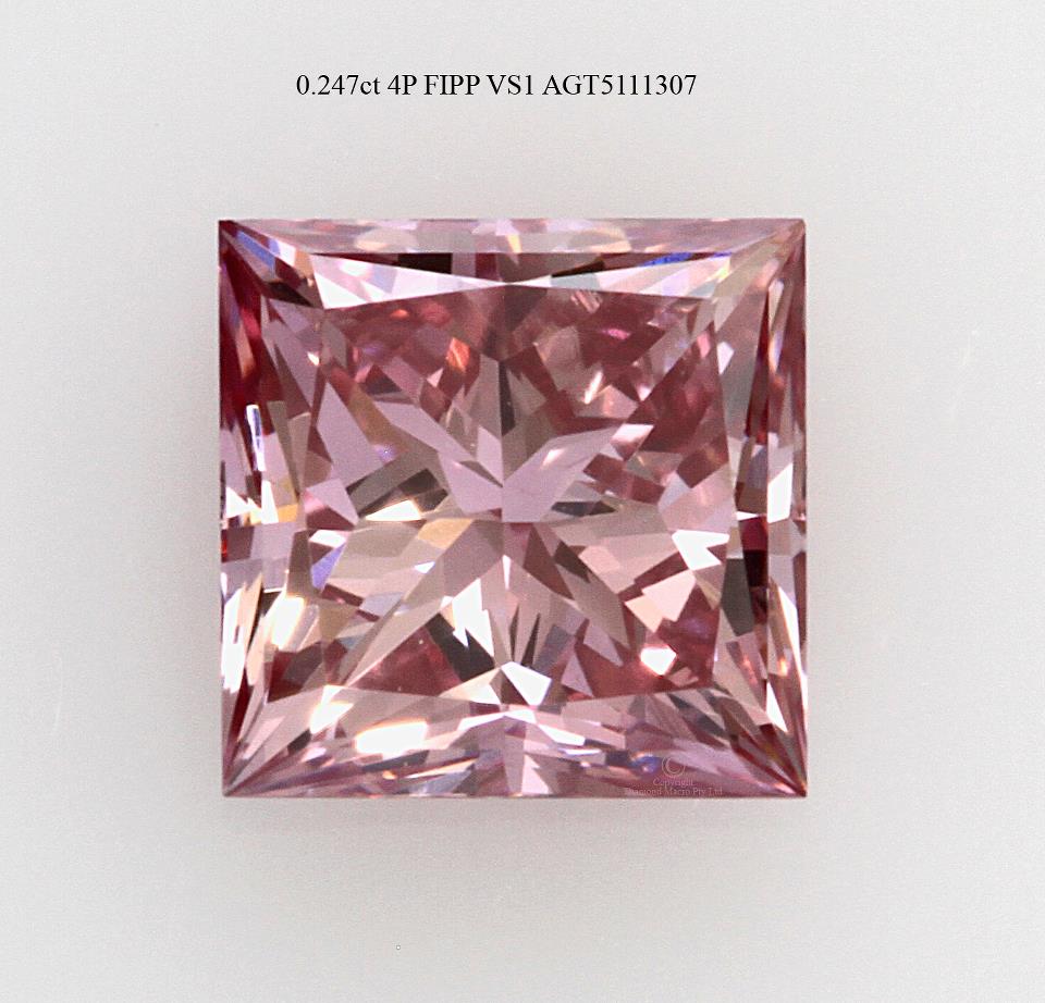 Perfect pink princess diamond, courtesy of the Argyle mine. Photo courtesy of John Mann.